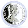 Isle of Man 1 crown Montgolfier Balloon Manned Air Flight proof silver coin 1983