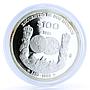 Mexico 100 pesos Ibero America Encounter of Two Worlds Ships silver coin 1991