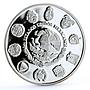 Mexico 5 pesos Pacific Ridley Sea Turtle proof silver coin 1994