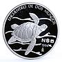 Mexico 5 pesos Pacific Ridley Sea Turtle proof silver coin 1994