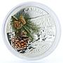 Canada 20 dollars Flora Coast Shore Pine Cone colored proof silver coin 2015