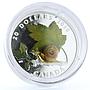 Canada 20 dollars Little Creatures Animals Snail Fauna colored silver coin 2016