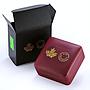 Canada 20 dollars Holidays Emerald Crystal Snowflake proof silver coin 2017