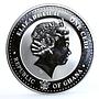 Ghana 1 cedi The Royal Baby Stork Bird proof colored silverplated Cu coin 2013