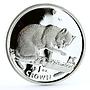 Isle of Man 1 crown British Blue Cat proof silver coin 1999