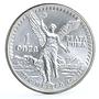 Mexico 1 onza Libertad Angel of Independence silver coin 1990