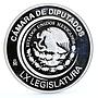 Mexico Camara de Diputados Statues Eagle Bird proof silver medal token coin 2009