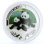 Tuvalu 1 dollar Endangered Wildlife Giant Panda Fauna colored silver coin 2011