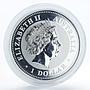 Australia 1 dollar Year of the Monkey Lunar Series I Silver coin 1 oz 2004