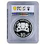 Bulgaria 10 leva Ivan Vazov National Theatre PR68 PCGS silver piedfort coin 2004