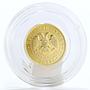 Russian 50 rubles George the Victorious slaying dragon Bullion gold coin 2009