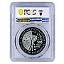 Kazakhstan 500 tenge The 1st Man in Space Yuri Gagarin PR70 PCGS AgTa coin 2011