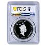 Niue 2 dollars Great White Shark Animals Fauna PR69 PCGS silver coin 2012