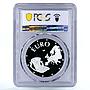 Bulgaria 10000 leva Euro Rhyton Rider of Madara PR68 PCGS silver coin 1998