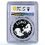 Bulgaria 10000 leva Euro Rhyton Rider of Madara PR67 PCGS silver coin 1998