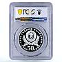 Bulgaria 50 leva State Anniversary Mother and Child PR68 PCGS silver coin 1981