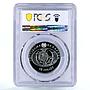 Belarus 10 rubles Endangered Wildlife Curlew Bird Fauna PR68 PCGS Ag coin 2011