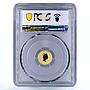 Cook Islands 2 dollars Wings of Love Bird Fauna PR70 PCGS colored gold coin 2003