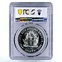 Iceland 1000 kronur 3rd President Kristjan Eldjarn MS69 PCGS silver coin 1994