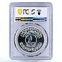 Iraq 1 dinar 25th Anniversary of Central Bank MS67 PCGS silver coin 1972