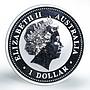 Australia 1 dollar Year of the Monkey Lunar Series I Silver coin 1 oz 2004