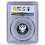 Russia 1 ruble Aviation History Su 25 Plane Jet PR70 PCGS colored Ag coin 2016