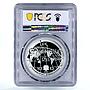 Andorra 10 diners World of Wonders Christ Redeemer Statue PR69 PCGS Ag coin 2009