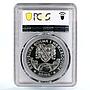 Bosnia and Herzegovina 500 dinara Olympic Games Fencers MS66 PCGS Ni coin 1996