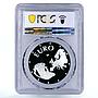 Bulgaria 10000 leva Euro Rhyton Rider of Madara PR69 PCGS silver coin 1998