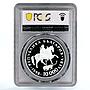 Bulgaria 10000 leva Euro Rhyton Rider of Madara PR69 PCGS silver coin 1998