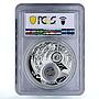 Belarus 20 rubles Zodiac Signs series Libra PR69 PCGS gilded silver coin 2013