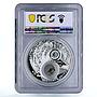 Belarus 20 rubles Zodiac Signs series Cancer PR69 PCGS gilded silver coin 2013