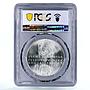 Czechoslovakia 50 korun 50th Jubilee of Independence MS65 PCGS silver coin 1968