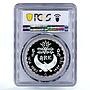 Egypt 5 pounds Menkaure Triad Monument Statues PR68 PCGS silver coin 1993