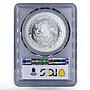 Mexico 1 onza Libertad Angel of Independence MS69 PCGS silver coin 1998