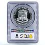 Philippines 1 peso 25th Anniversary of Bataan Day MS66 PCGS silver coin 1967