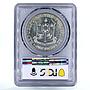 Philippines 1 peso 25th Anniversary of Bataan Day MS66 PCGS silver coin 1967