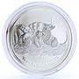 Australia 8 dollars Lunar Calendar II Year of the Mouse 5 oz silver coin 2008