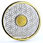 Barbados 10 dollars Vital Symbol Flower of Life Longevity bimetal AuAg coin 2020