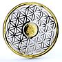 Barbados 10 dollars Vital Symbol Flower of Life Longevity bimetal AuAg coin 2020