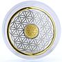 Barbados 10 dollars Vital Symbol Flower of Life Longevity bimetal AuAg coin 2020