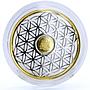 Barbados 10 dollars Vital Symbol Flower of Life Longevity bimetal AuAg coin 2020