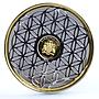 Barbados 10 dollars Vital Symbol Flower of Life Longevity bimetal AuAg coin 2020