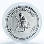 Australia 1 dollar Year of the Monkey Lunar Series I Silver coin 1 oz 2004