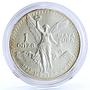 Mexico 1 onza Libertad Angel of Independence silver coin 1989