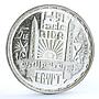 Egypt 5 pounds Culture Aida Opera Artists Building Architecture silver coin 1987