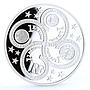 France 1 1/2 euro Introduction of the Euro Woman Flags proof silver coin 2003