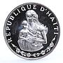 Haiti 50 gourdes International Year of Mother and Child proof silver coin 1973