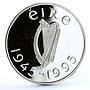 Ireland 1 pound 50th Anniversary of United Nations Flying Dove silver coin 1995