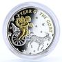 Niue 1 dollar Lunar Calendar Year of the Goat Angel gilded silver coin 2015